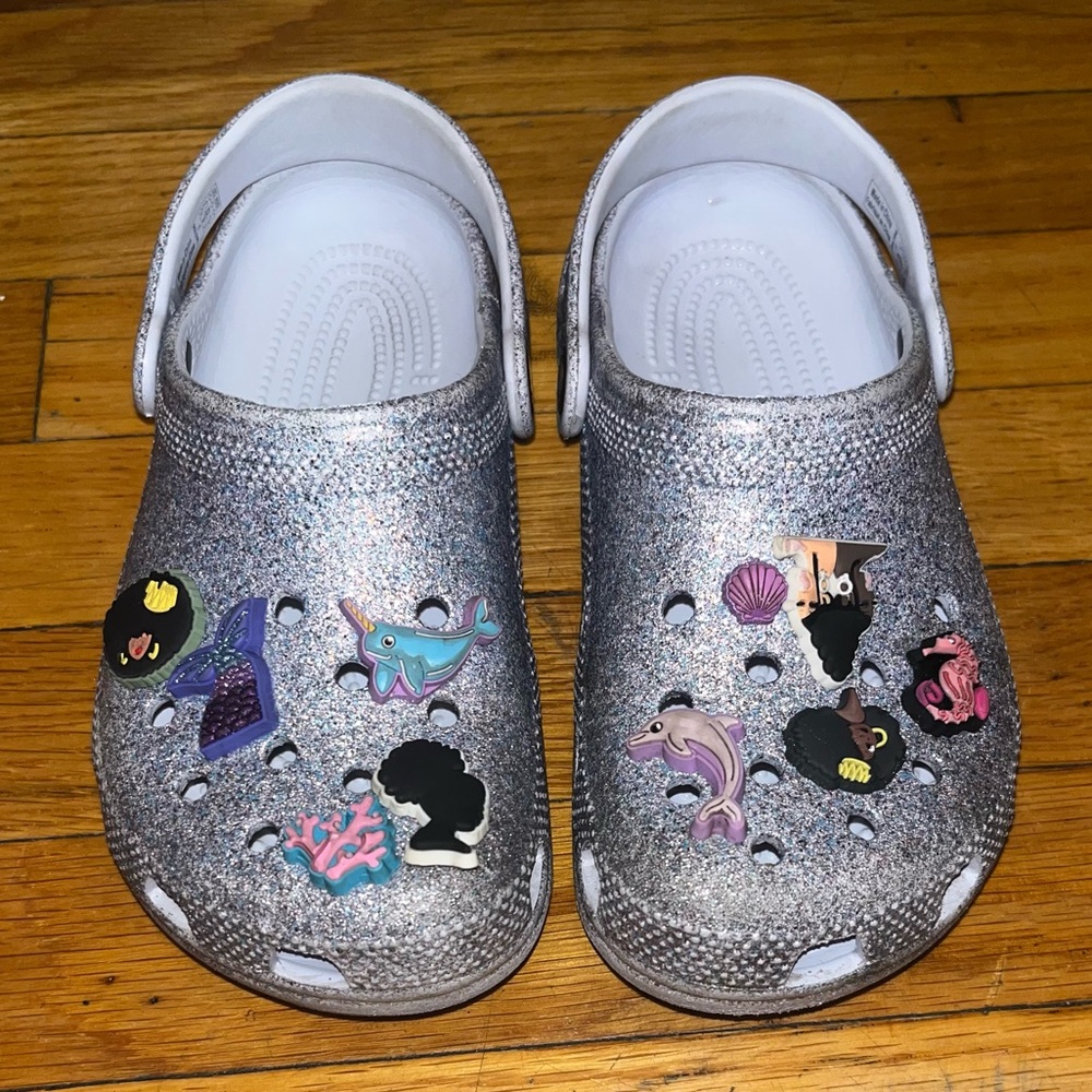 Girls Glitter Sea Classic Crocs